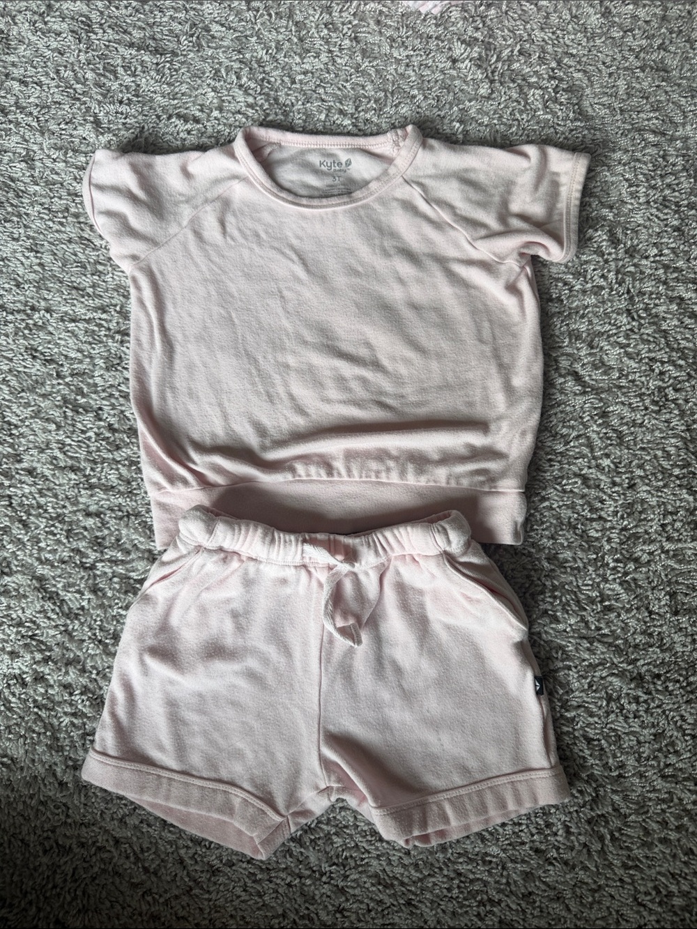 Kyte BABY Pink Two-Piece Kids Matching Set